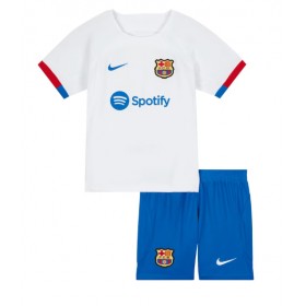 Baby Fußballbekleidung Barcelona Auswärtstrikot 2023-24 Kurzarm (+ kurze hosen)